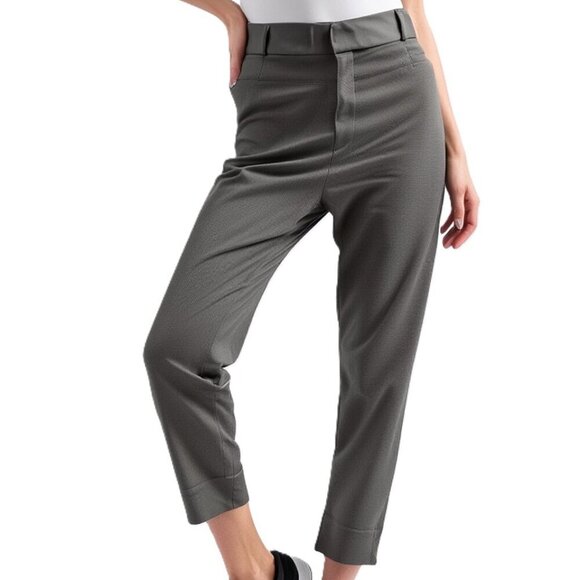 Banana Republic Pants - Banana Republic Sloan Gray Stretch Dress Pants Size 12P Flat Front Ankle Slacks